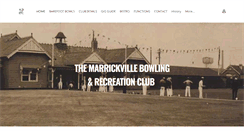 Desktop Screenshot of marrickvillebowlingclub.com.au